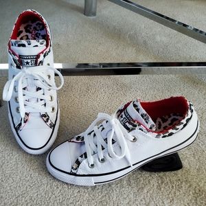 EUC Animal Print Converse